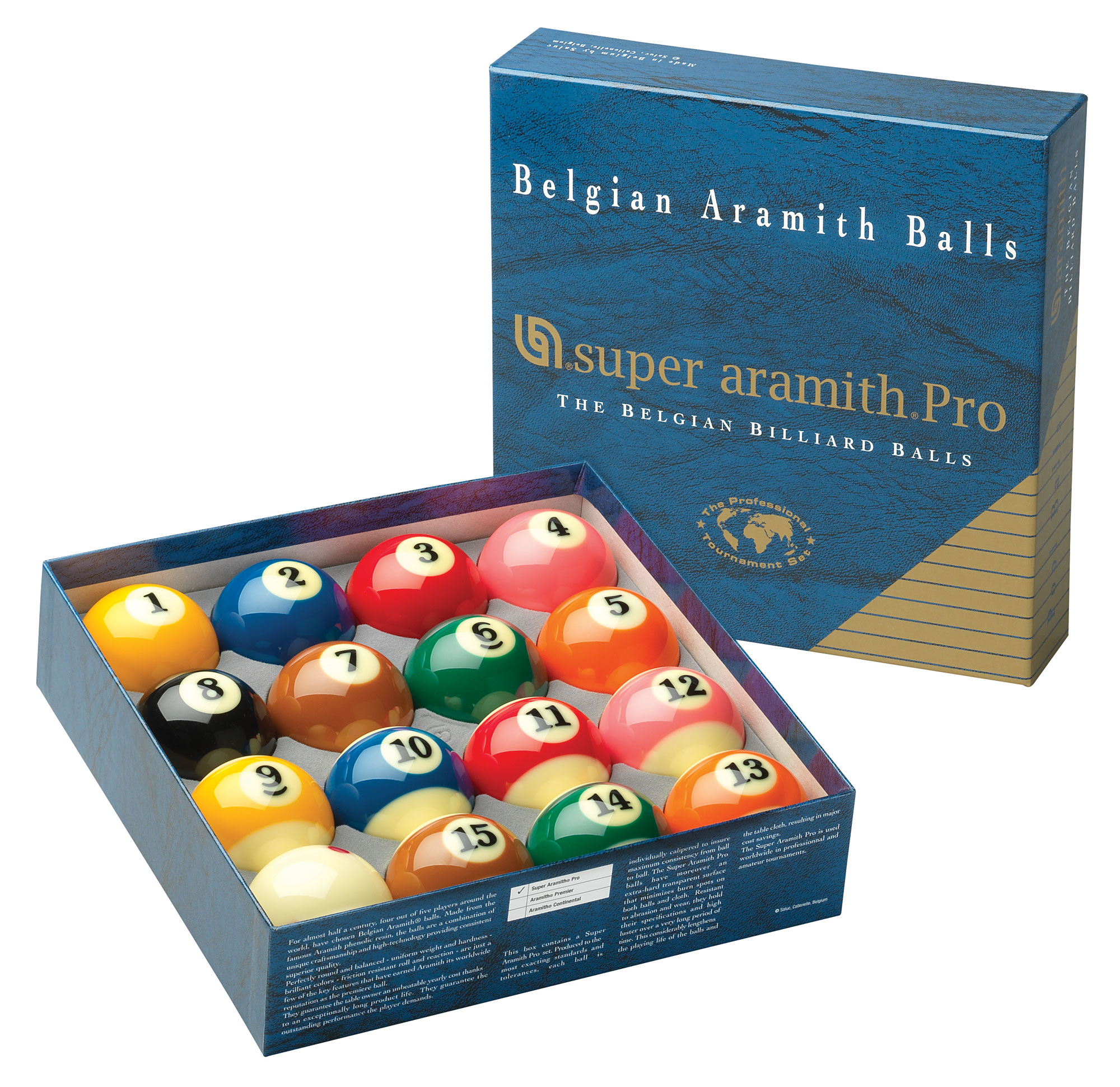 Super Aramith Pro-Cup TV Profesyonel Pool Bilardo Top Seti (57.2 mm)