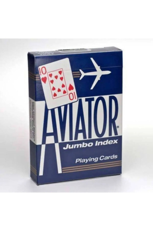Aviator Jumbo Index İskambil Destesi – Mavi