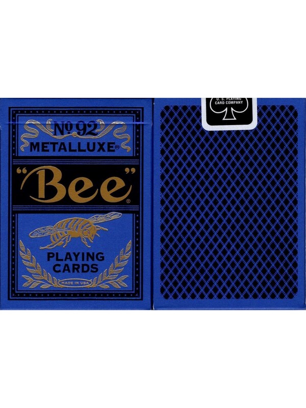 Bee MetalLuxe Mavi İskambil Destesi - DERYA BİLARDO