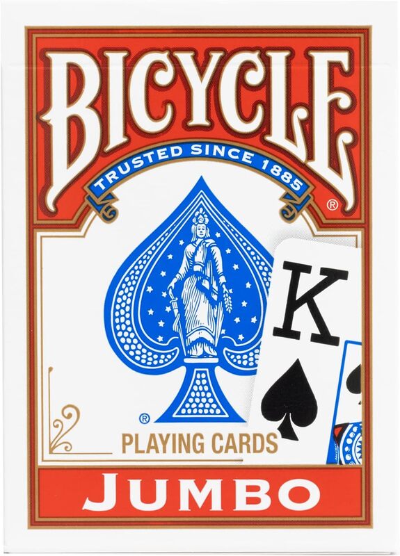 Bicycle | 2 Li Paket Jumbo Indeks -Mavi Ve Kırmızı Oyun Kartı