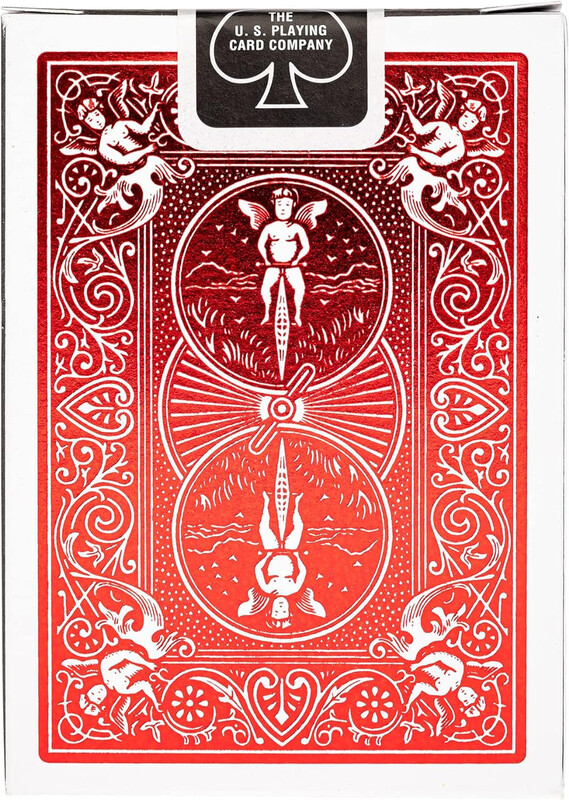 Bicycle | Foil Back Metalluxe Red Oyun Kartı