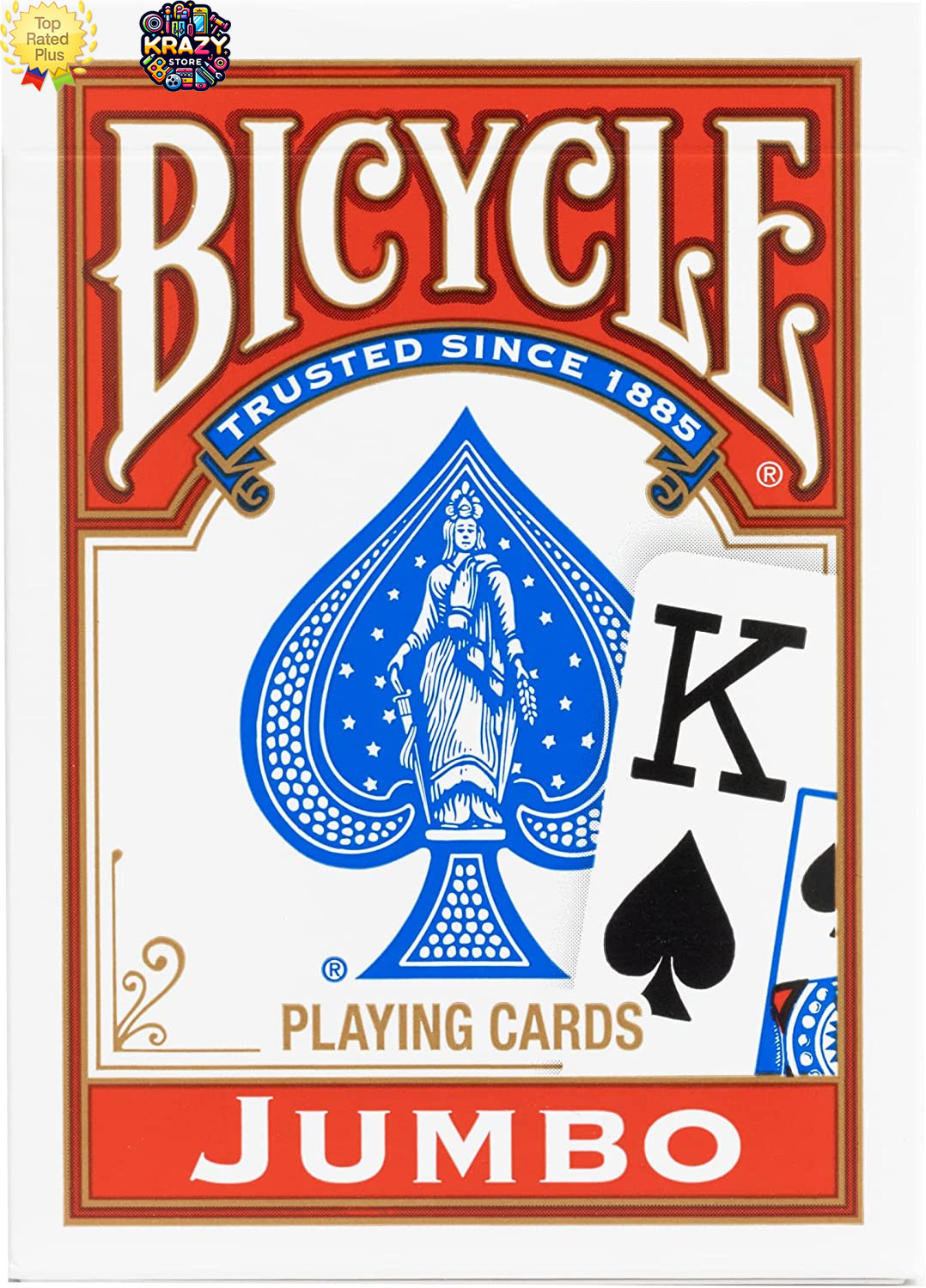 Bicycle | Jumbo Index İskambil Destesi – Kırmızı