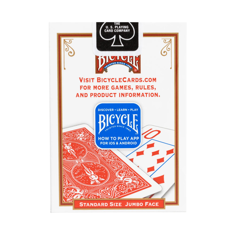 Bicycle | Rider Intern. Back Jumbo Index-Kırmızı Deste Oyun Kartı