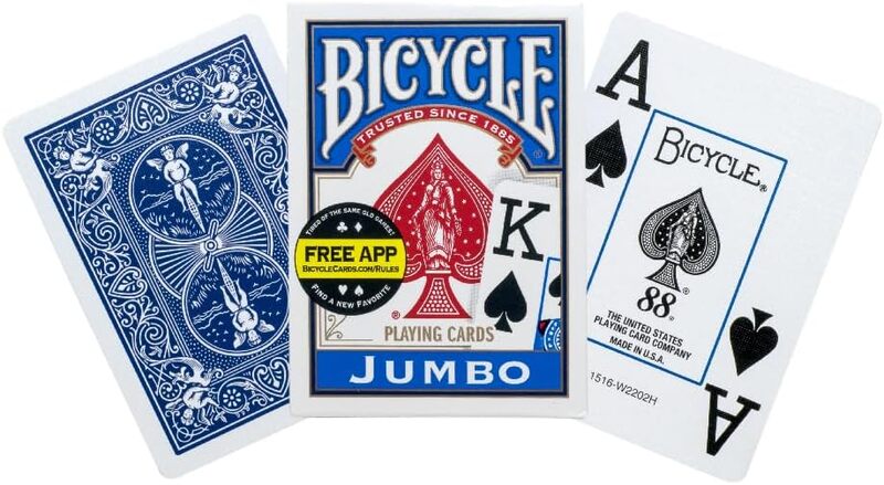 Bicycle | Rider Intern. Back Jumbo Index-Mavi Deste Oyun Kartı