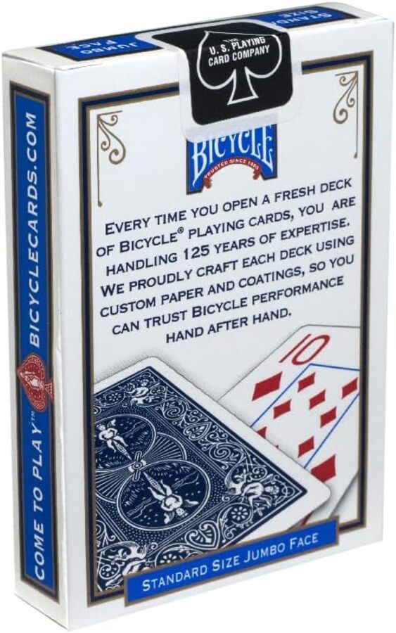 Bicycle | Rider Intern. Back Jumbo Index-Mavi Deste Oyun Kartı
