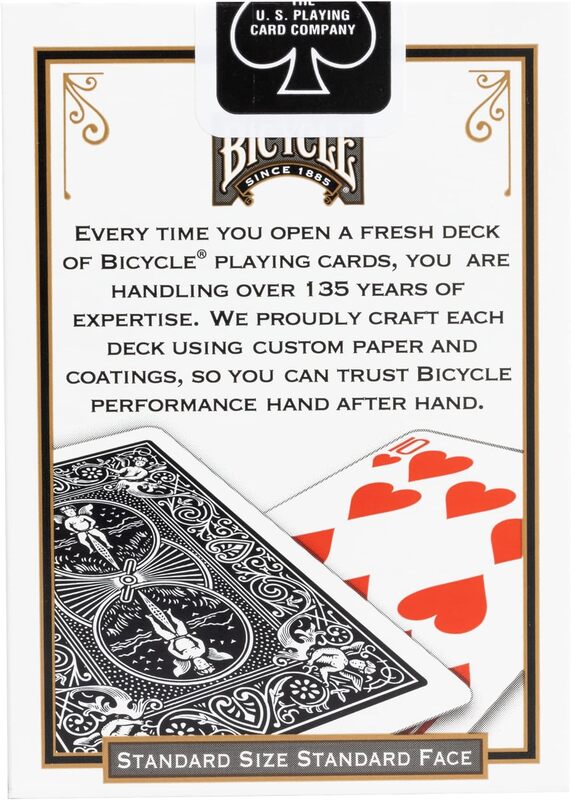 Bicycle | Standard Black Oyun Kartı-Siyah Deste Oyun Kartı
