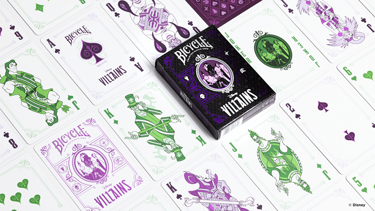 Bicycle | Disney Villains Yeşil Renkli Deste Oyun Kartı