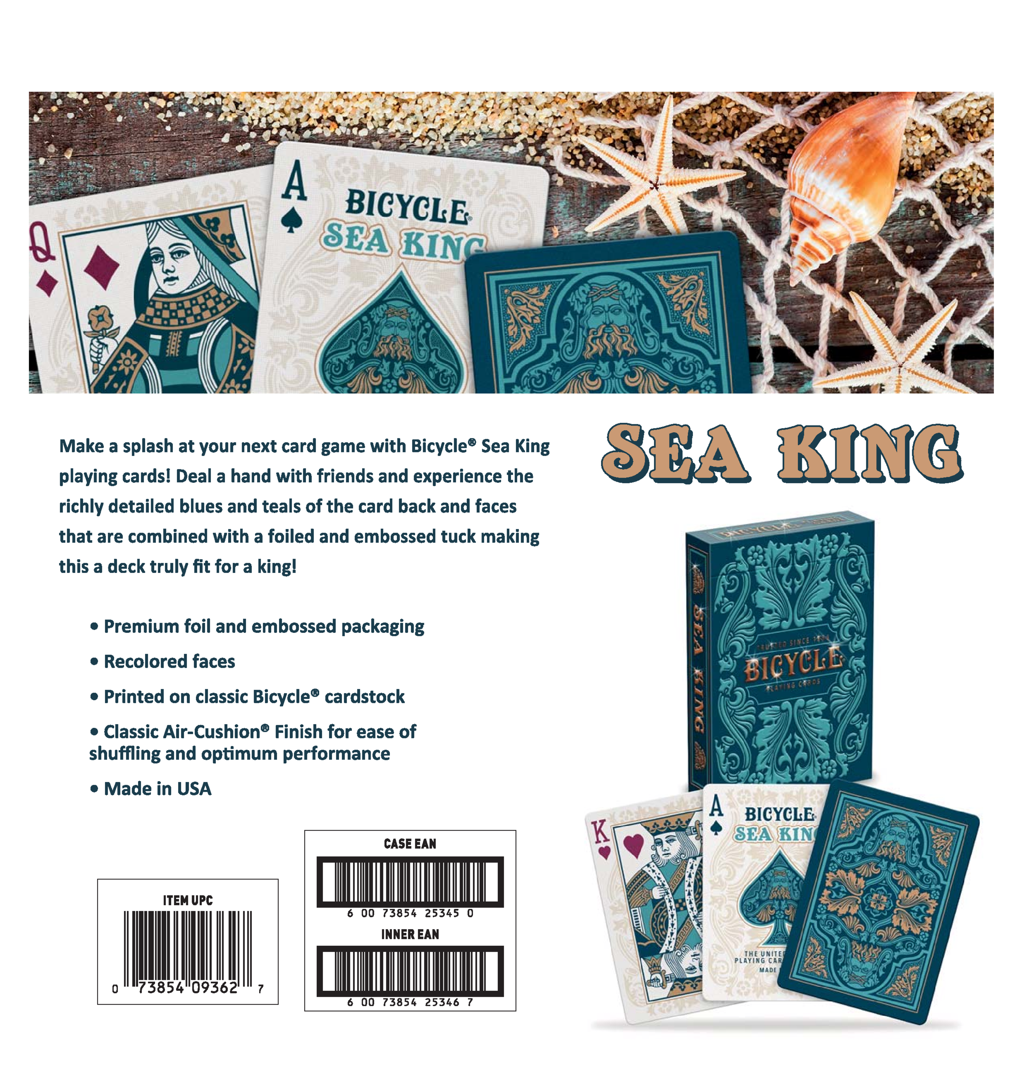 Bicycle Sea King Oyun Kartları