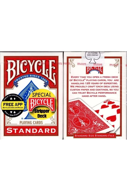 Bicycle | Stripper Deck Oyun Kartı - Kırmızı 