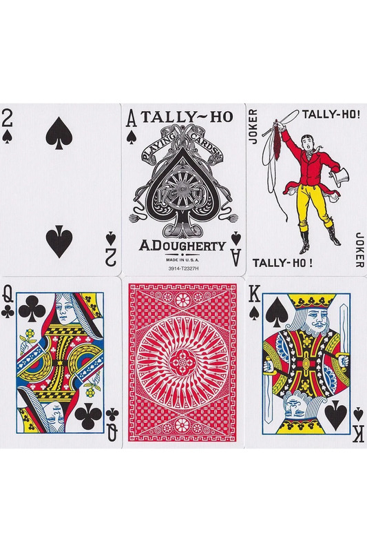 TALLY-HO Circle Back Kırmızı Oyun Kartları