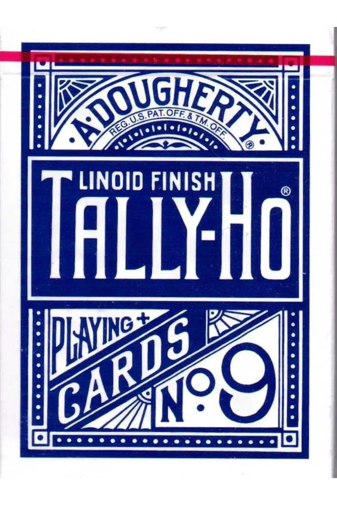 Tally-Ho Fan Back İskambil Destesi - Mavi