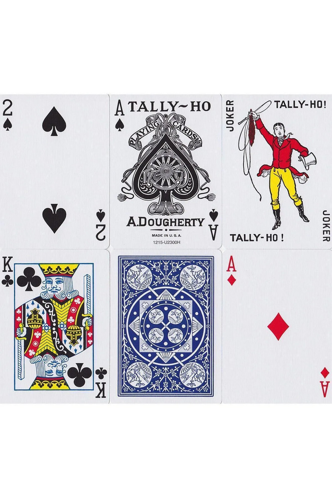 Tally-Ho Fan Back İskambil Destesi - Mavi