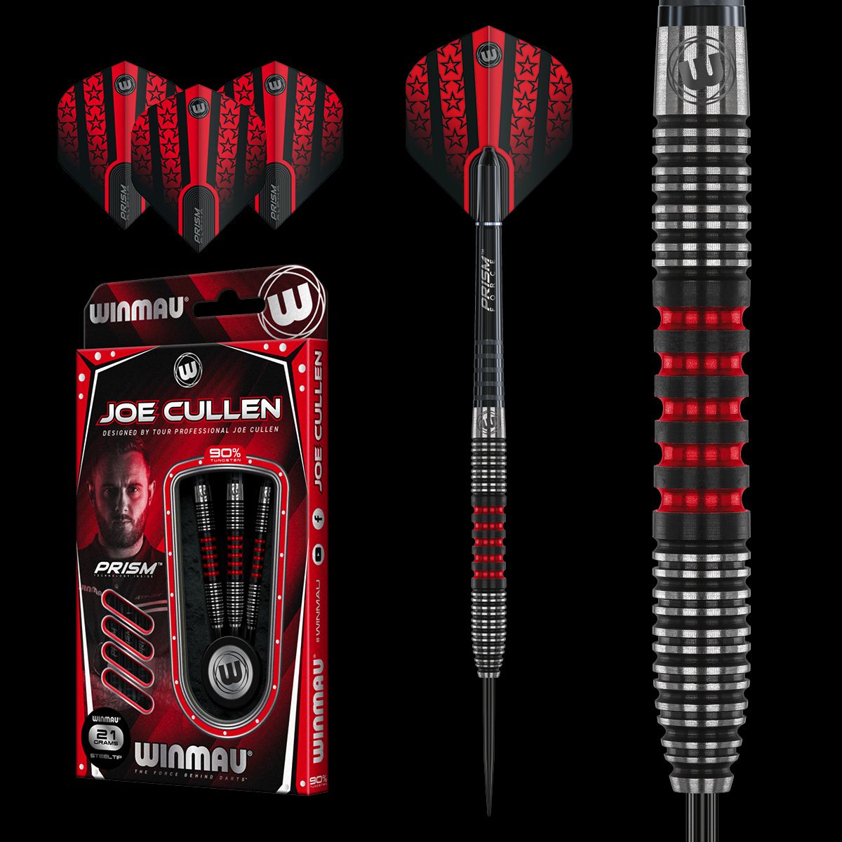 Winmau Joe Cullen ’’The Rockstar’’ 90% Tungsten Çelik Uçlu Dart Oku