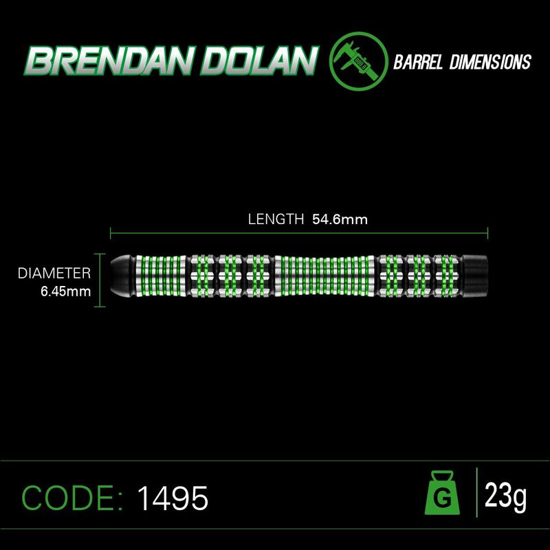 Winmau Brendan Dolan ’’The History Maker’’ 90% Tungsten 23g Çelik Uçlu Dart Oku