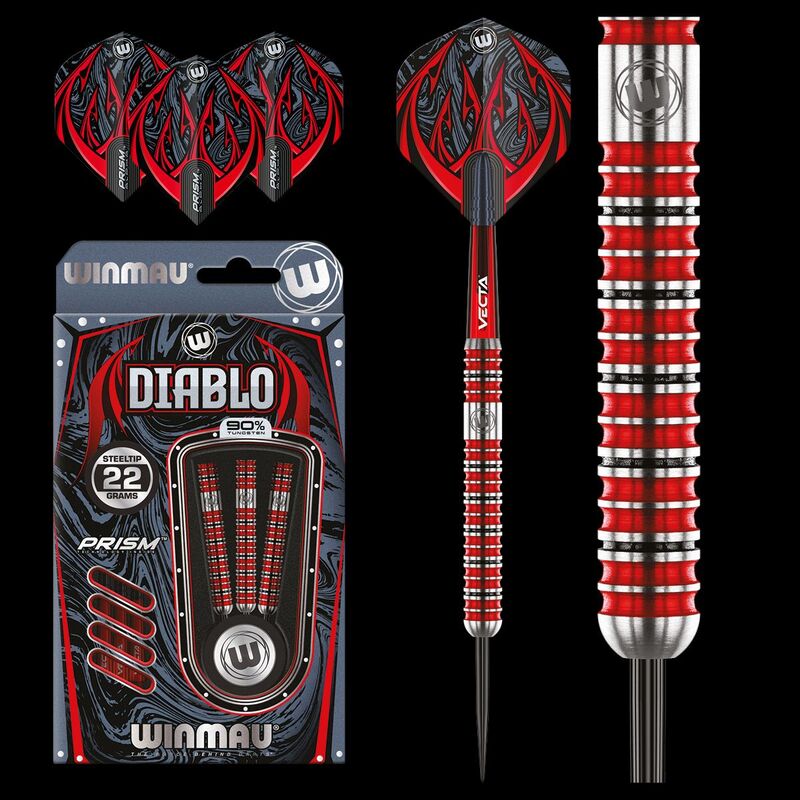 Winmau Diablo 90% Tungsten Çelik Uç Dart Oku - DERYA BİLARDO