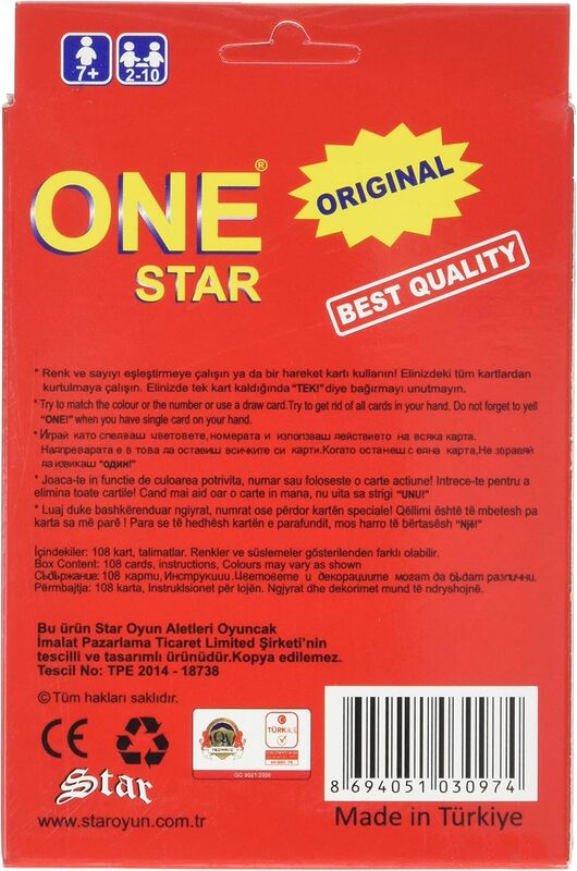 ONE STAR BEST QUALITY OYUN KARTI