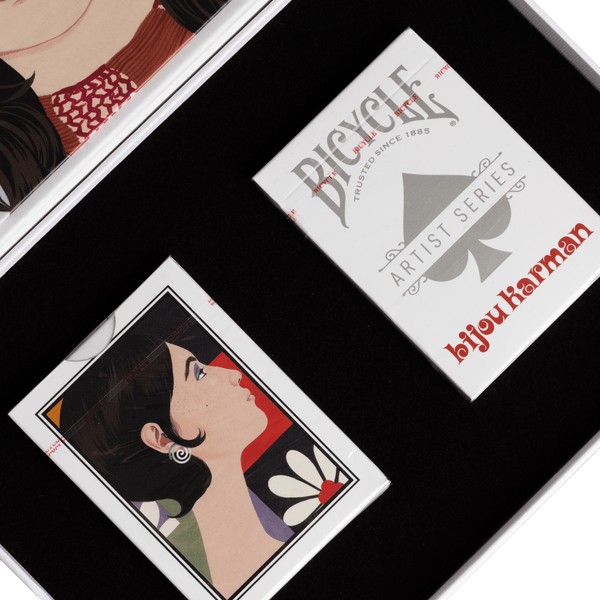 Bicycle Artist Series: Bijou Karman Mor/Kırmızı Kutu Seti