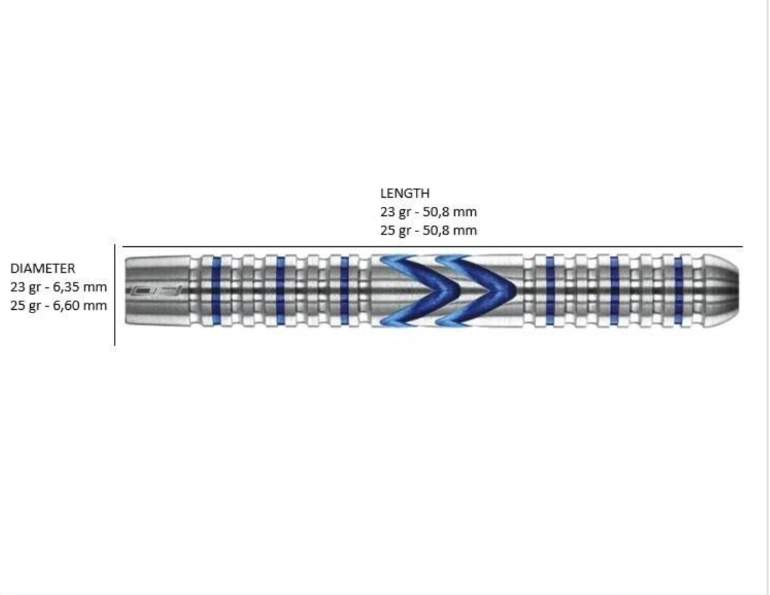 Red Dragon Gerwyn Price ’’Iceman’’ Midnight Edition 90% Tungsten Dart Oku