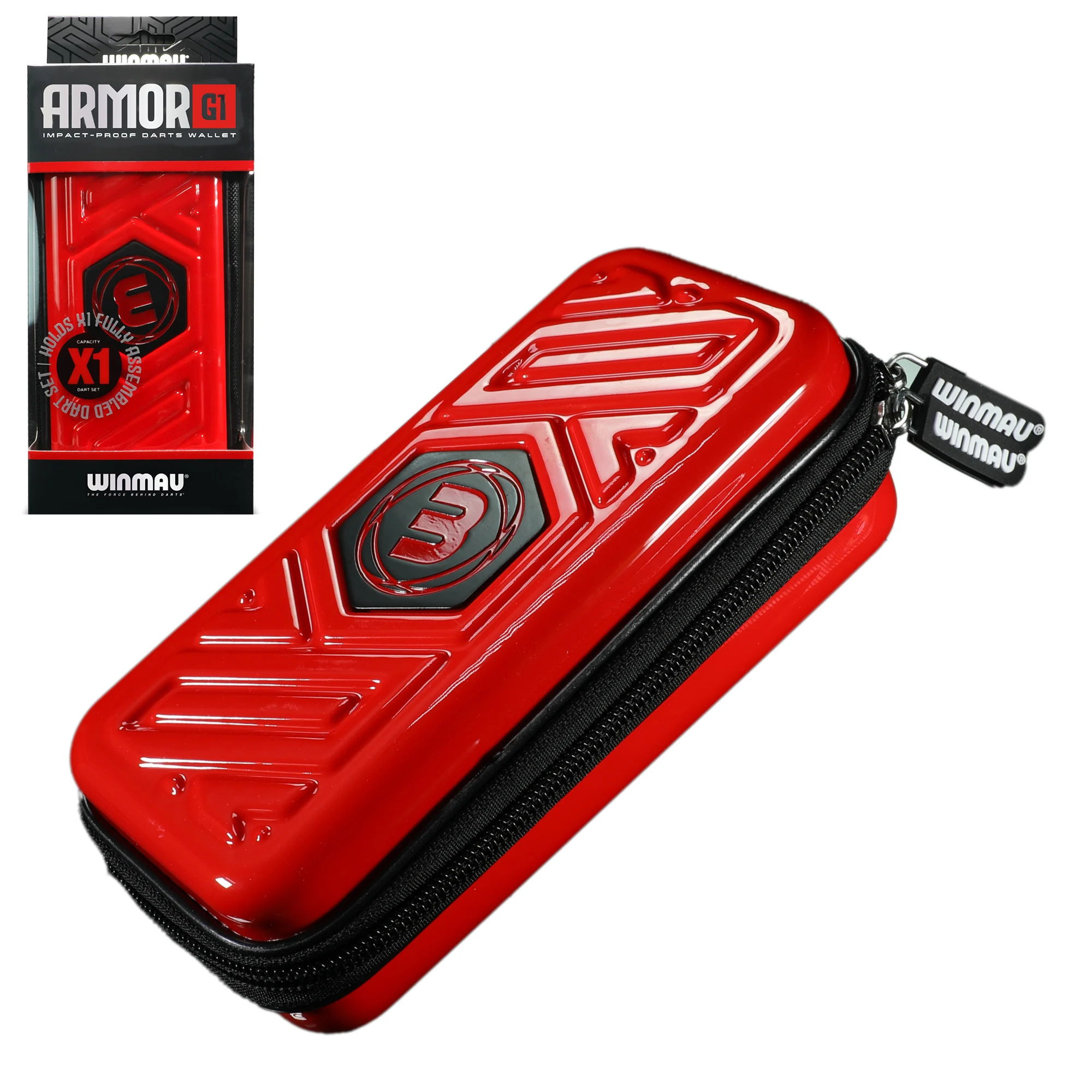 Winmau Armor G1 Dart Oku Kılıfı - Kırmızı, Siyah