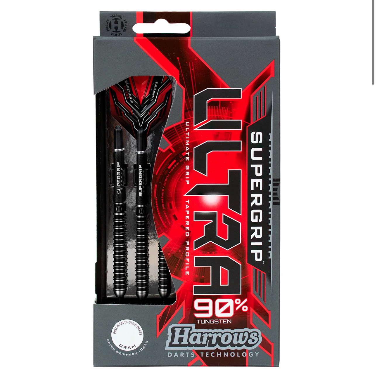 Harrows Supergrip Ultra 90% Tungsten Çelik Uçlu Dart Oku