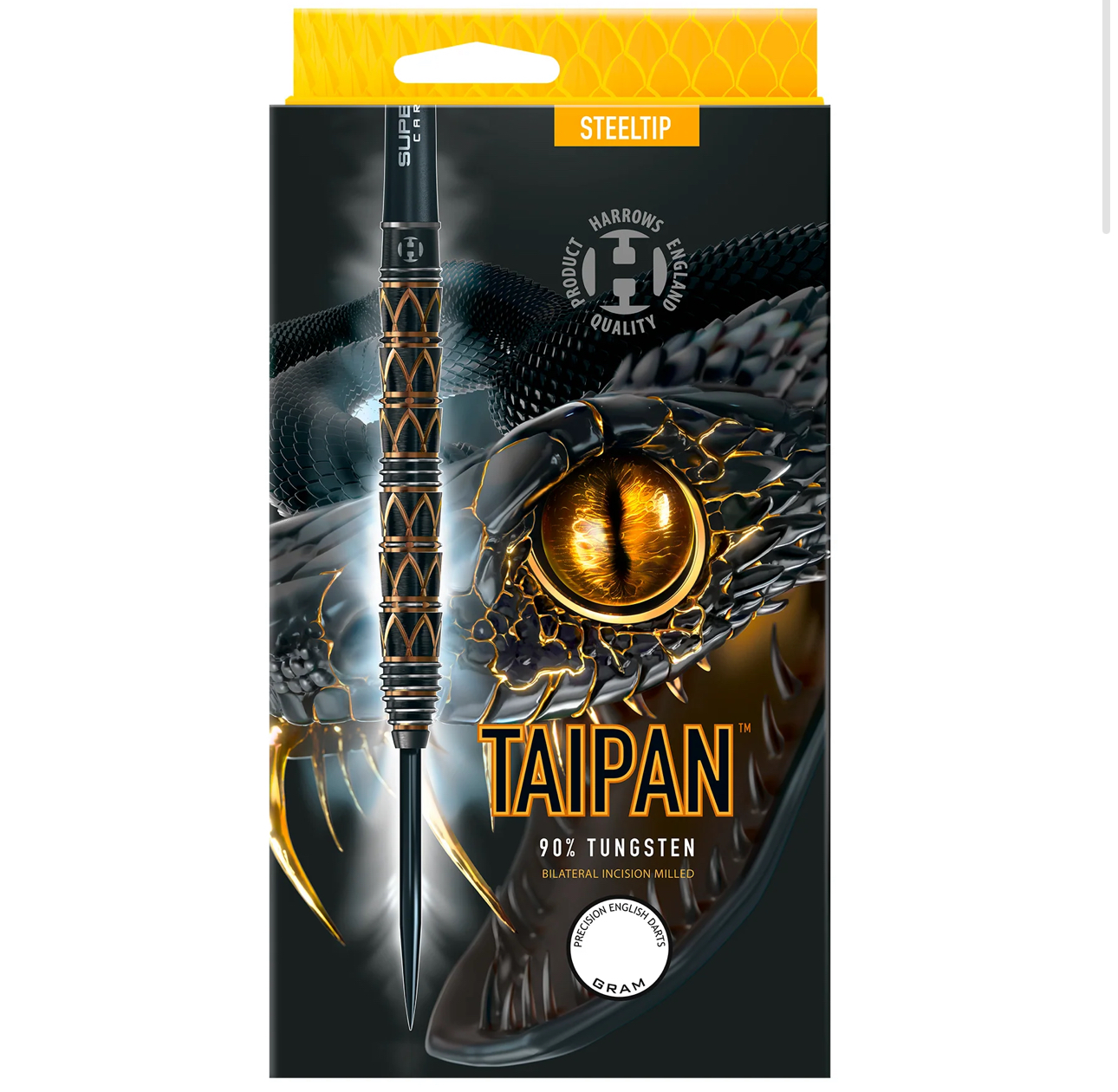 Harrows Taipan 90% Tungsten Çelik Uçlu Dart Oku
