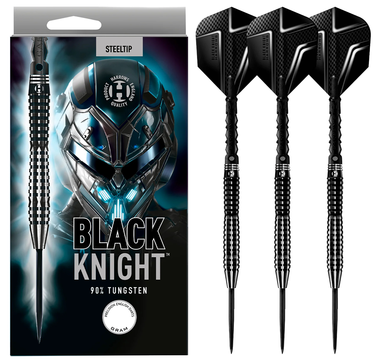 Harrows Black Knight 90% Tungsten Çelik Uçlu Dart Oku - DERYA BİLARDO