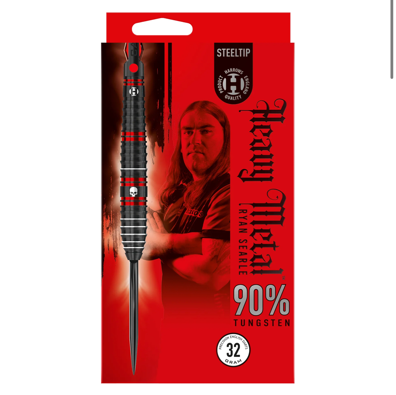 Harrows Ryan Searle ’’Heavy Metal’’ 90% Tungsten Çelik Uçlu Dart Oku