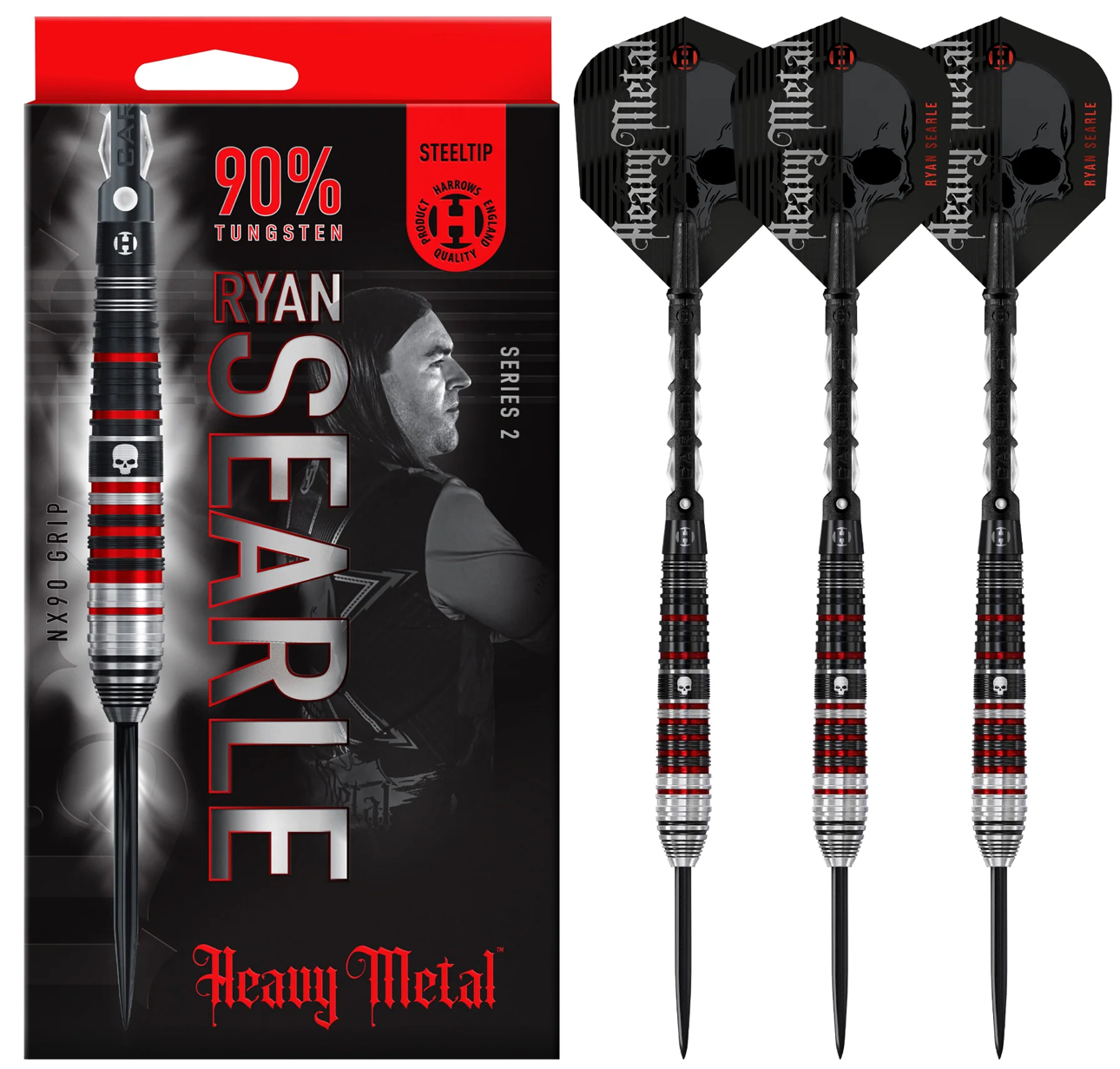 Harrows Ryan Searle Seri 2 90% Tungsten Çelik Uçlu Dart Oku