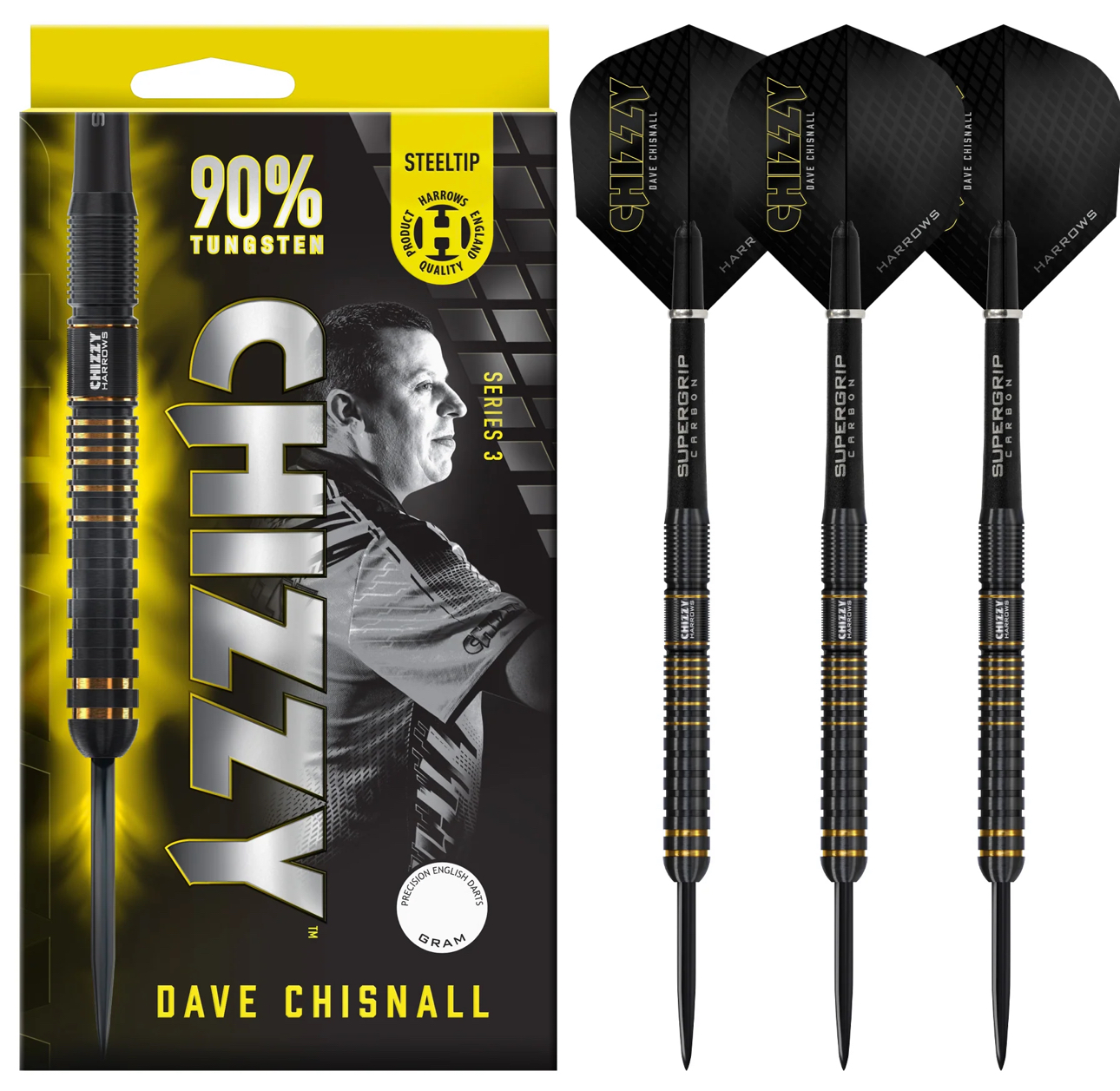 Harrows Chizzy v3 90% Tungsten Çelik Uçlu Dart Oku - DERYA BİLARDO