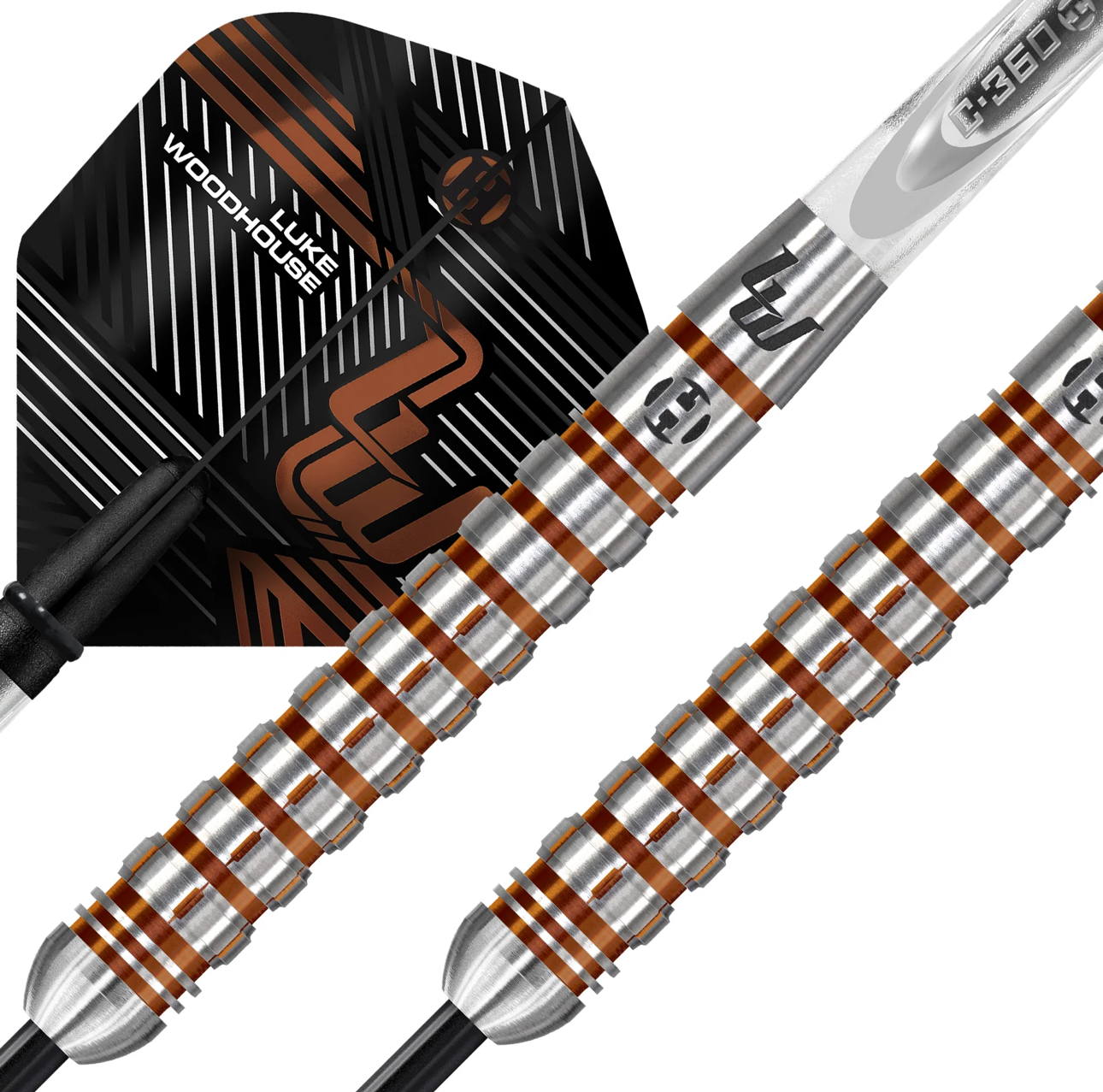 Harrows Luke Woodhouse Seri 2 90% Tungsten Çelik Uçlu Dart Oku