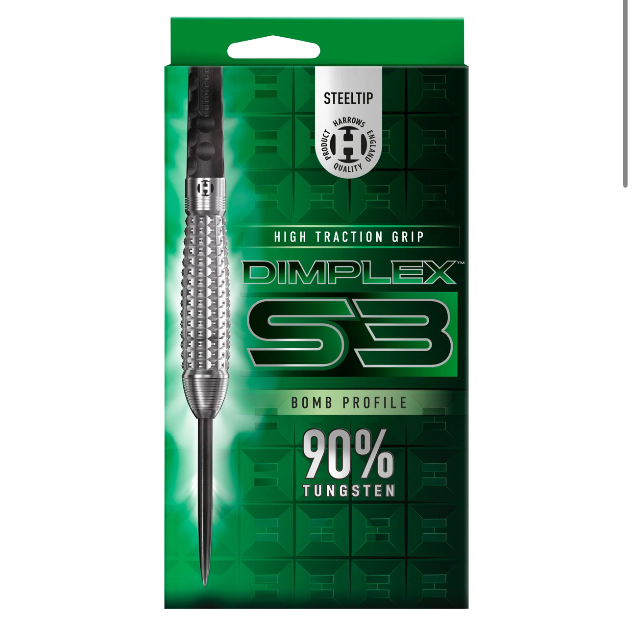 Harrows Dimplex S3 Bomb 90% Tungsten Çelik Uçlu Dart Oku