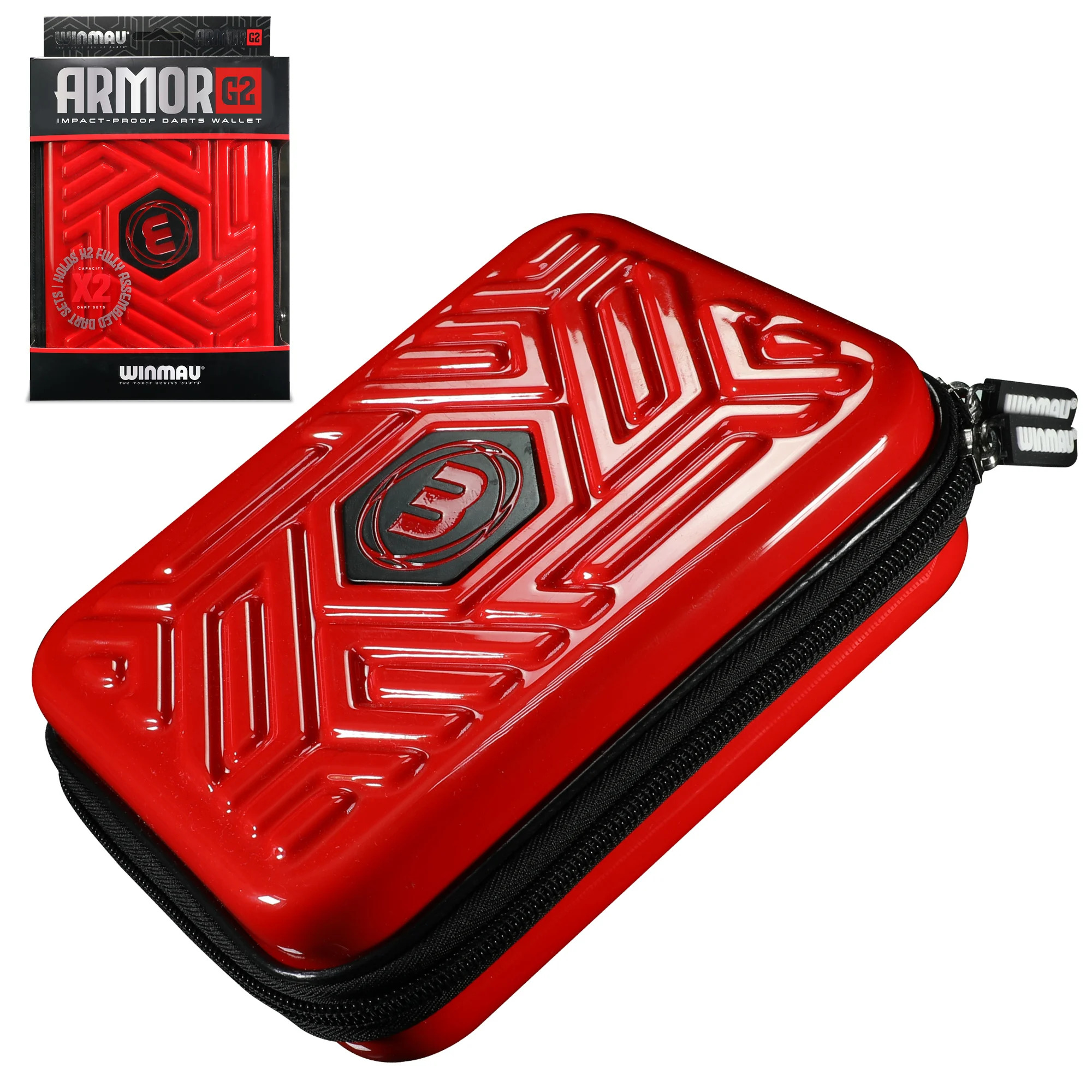 Winmau Armor G2 Dart Oku Kılıfı - Kırmızı, Siyah
