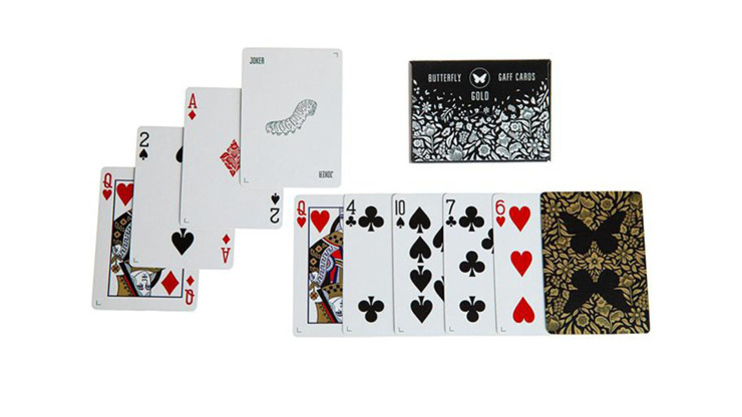 Gaff Pack for Butterfly Playing Cards Marked (Black & Gold)