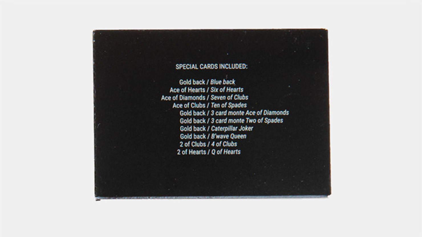 Gaff Pack for Butterfly Playing Cards Marked (Black & Gold)