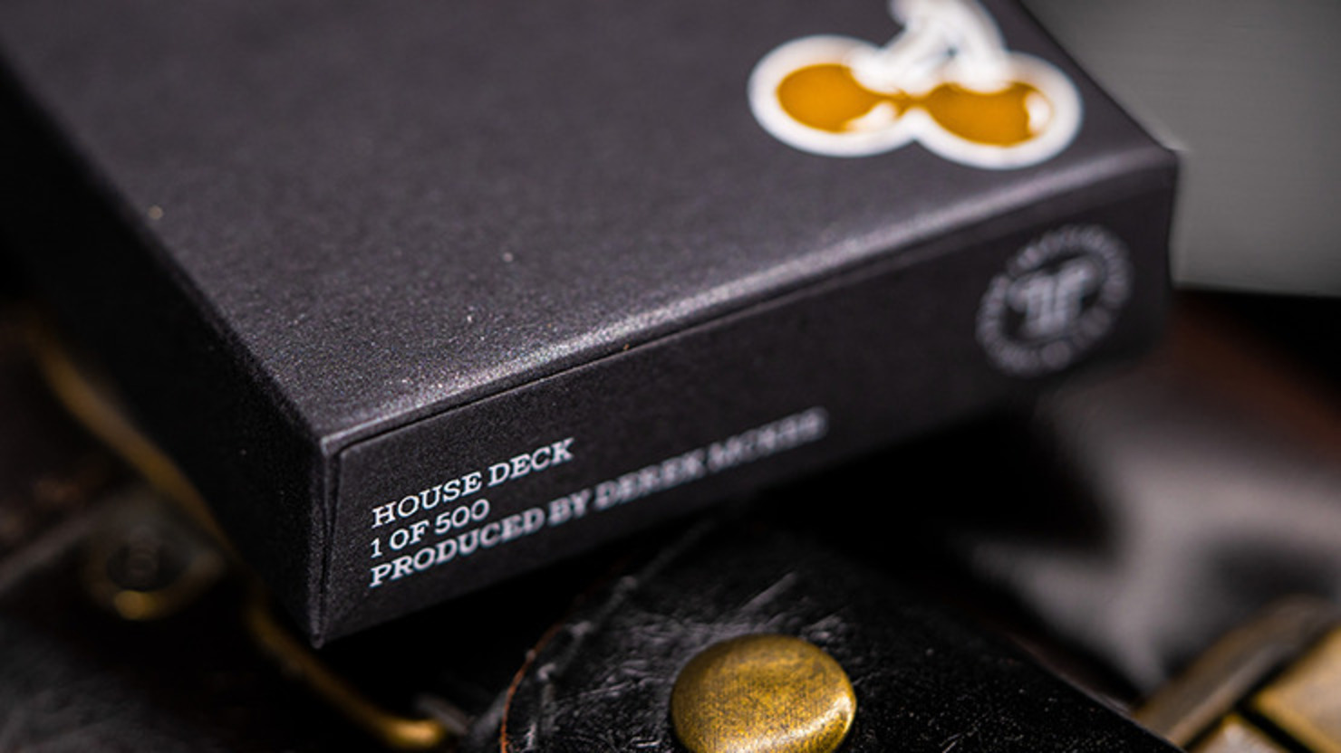 Cherry Casino House Deck (Monte Carlo Black and Gold) Playing Cards