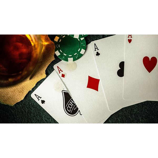 Green Cohorts Vintage Casino Tarzı Oyun Kartları