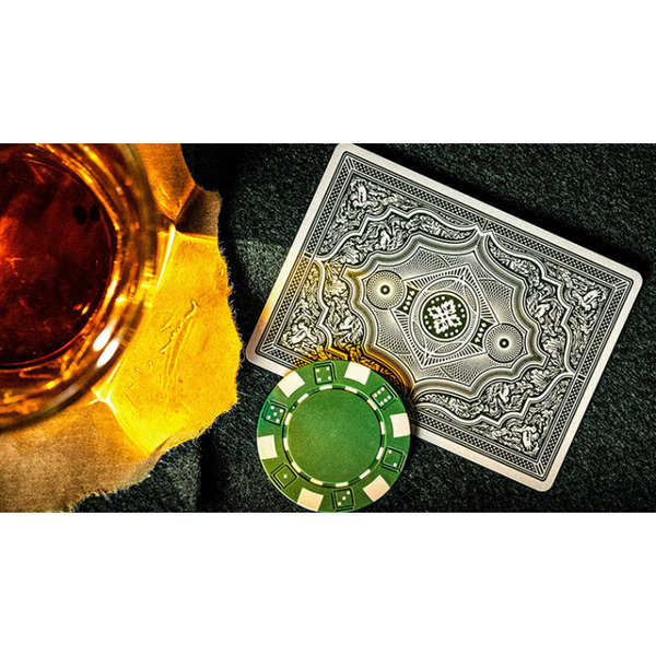 Green Cohorts Vintage Casino Tarzı Oyun Kartları