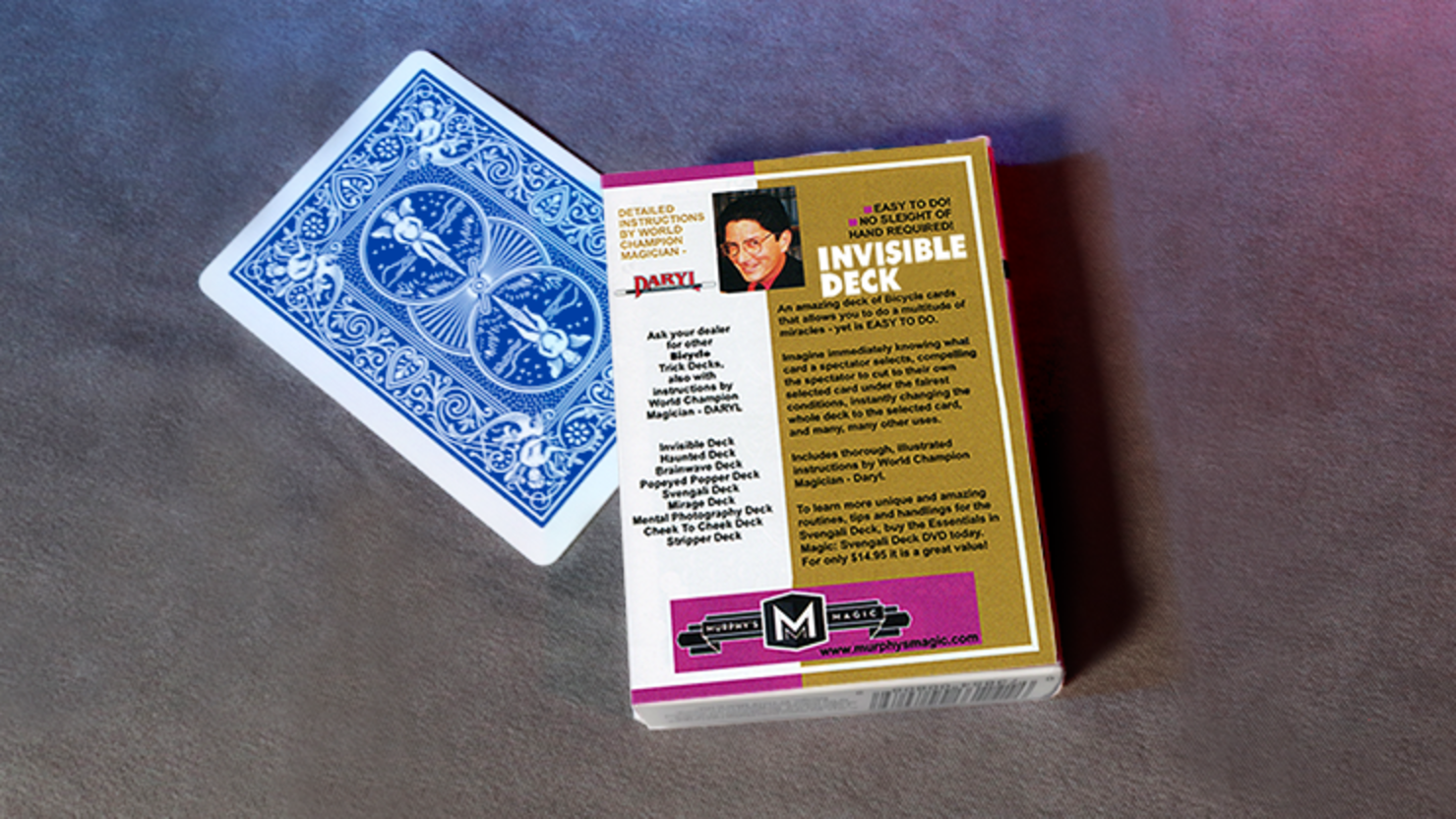 Bicycle | Invisible Deck Mandolin -Blue Oyun Kartı