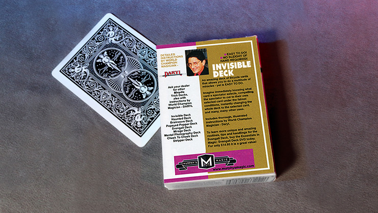 Bicycle | Invisible Deck (Black) - Trick Oyun Kartı