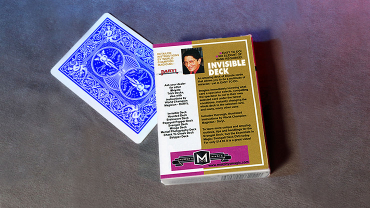 Bicycle | Invisible Deck Mandolin Blue – Sihirli Kart Deste