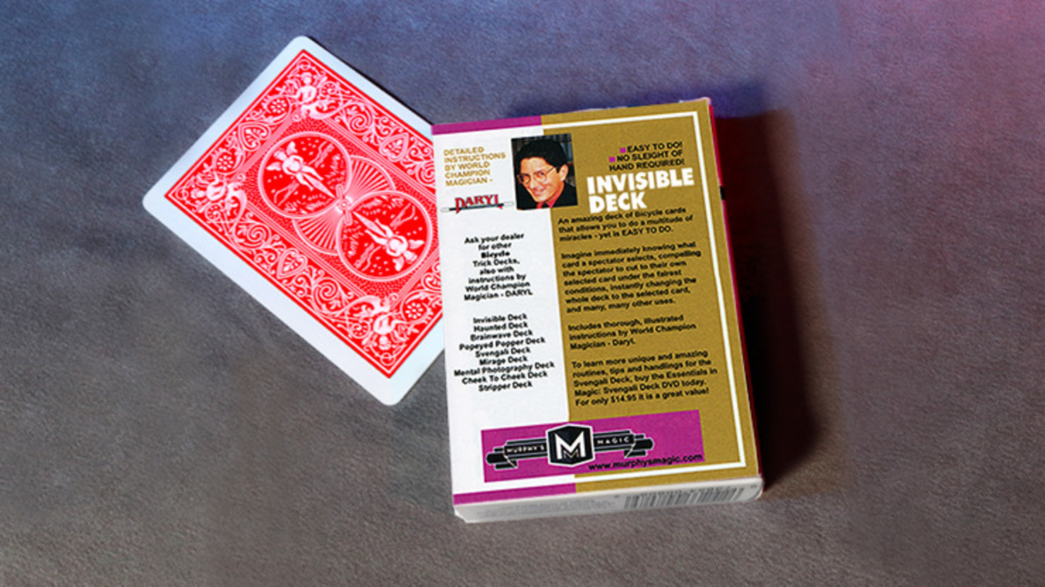 Bicycle | Invisible Deck Red - Trick Oyun Kartı