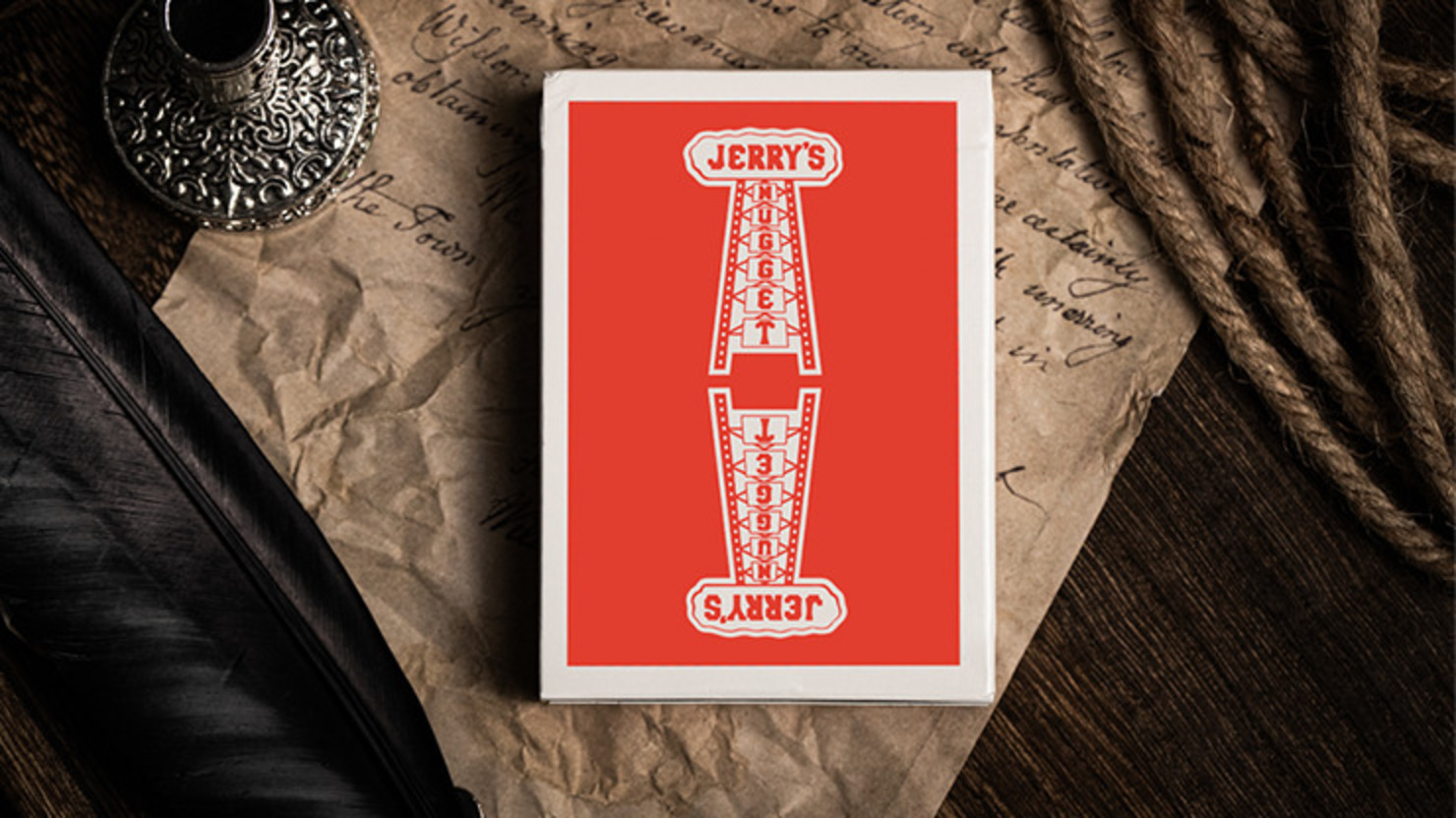 Jerry’s Nugget Atomic Red Monotone Markalı Oyun Kartları