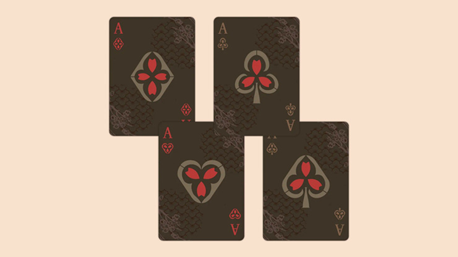 Mountain Demon Gilded Playing Cards