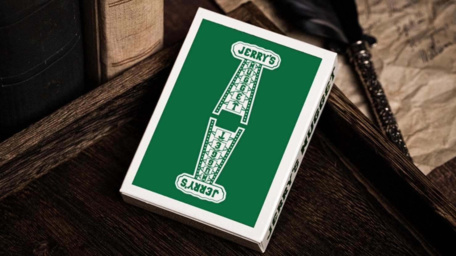 Jerry’s Nugget (Felt Green) Marked Monotone Oyun Kartı | USPCC