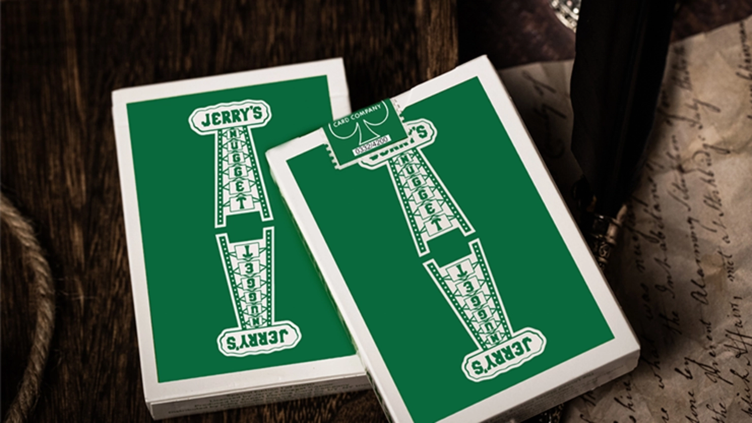 Jerry’s Nugget (Felt Green) Marked Monotone Oyun Kartı | USPCC