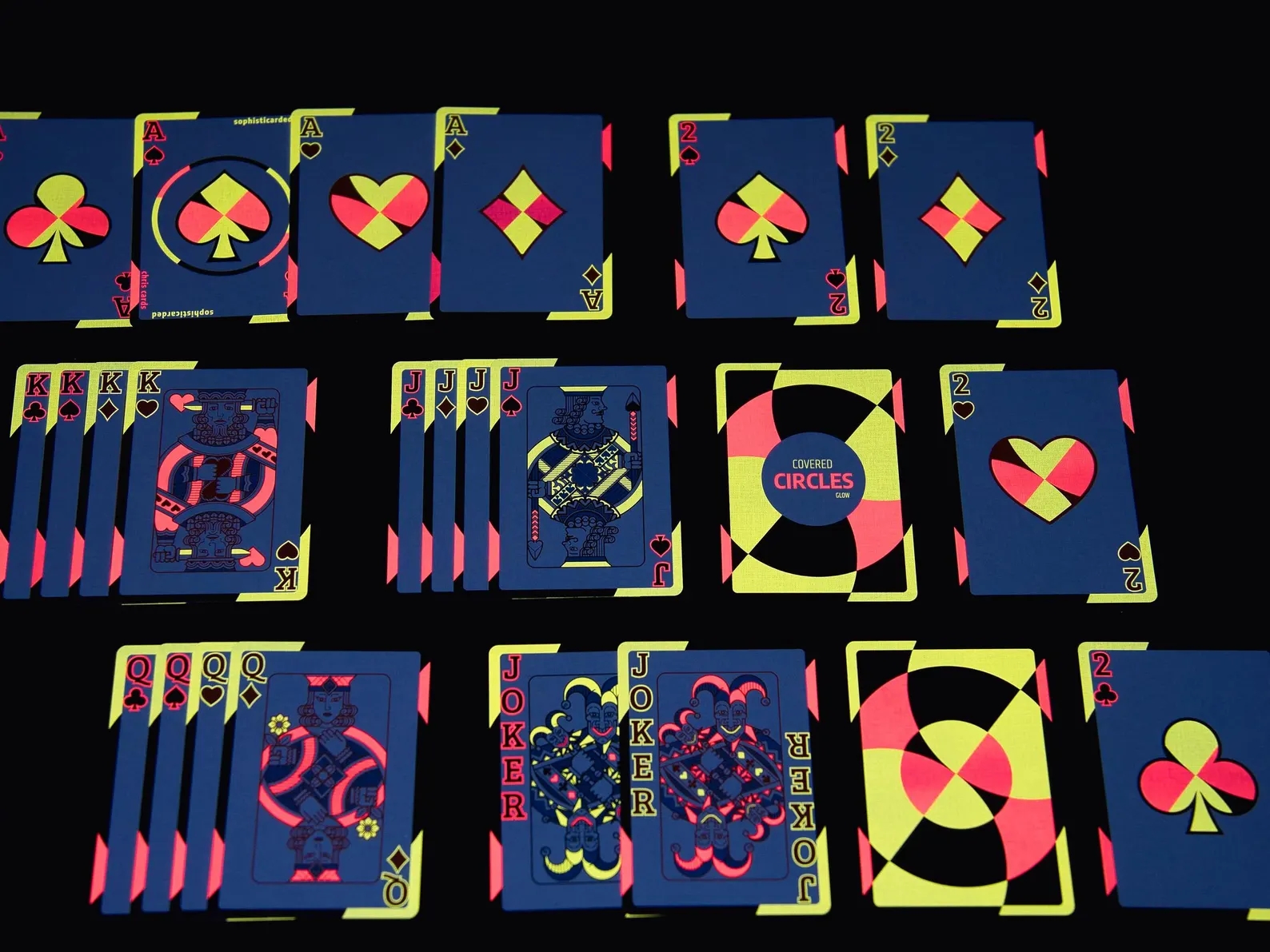 Chris Cards Covered Circle GLOW Oyun Kartı