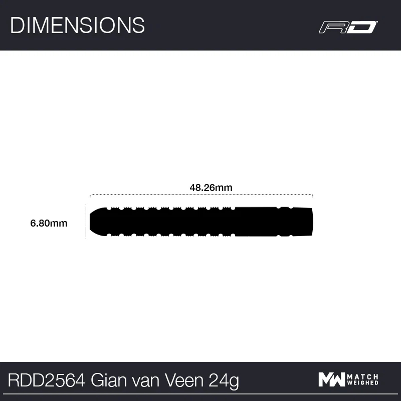 Red Dragon Gian Van Veen Dart Oku 24gr