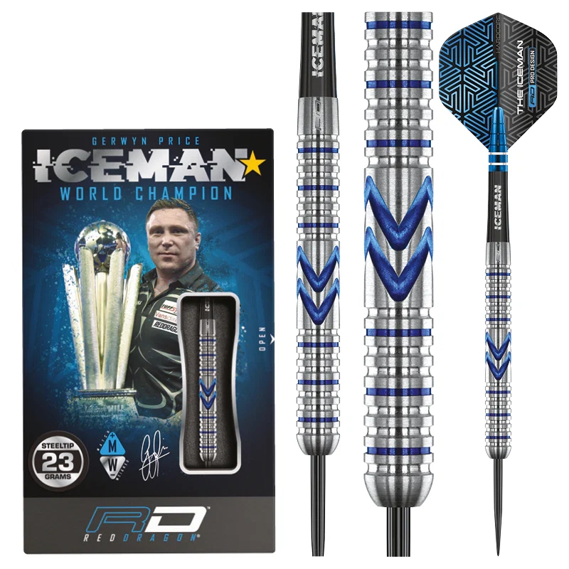 Red Dragon Gerwyn Price ’’Iceman’’ Midnight Edition 90% Tungsten Dart Oku