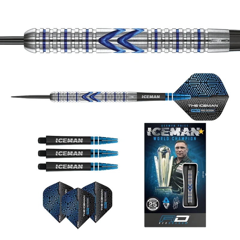 Red Dragon Gerwyn Price ’’Iceman’’ Midnight Edition 90% Tungsten Dart Oku