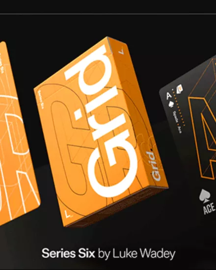 Grid Series Six Typographic Oyun Kartı
